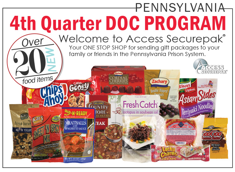 Access Securepak ZPennsylvania DOC Quarter 4 Package Program